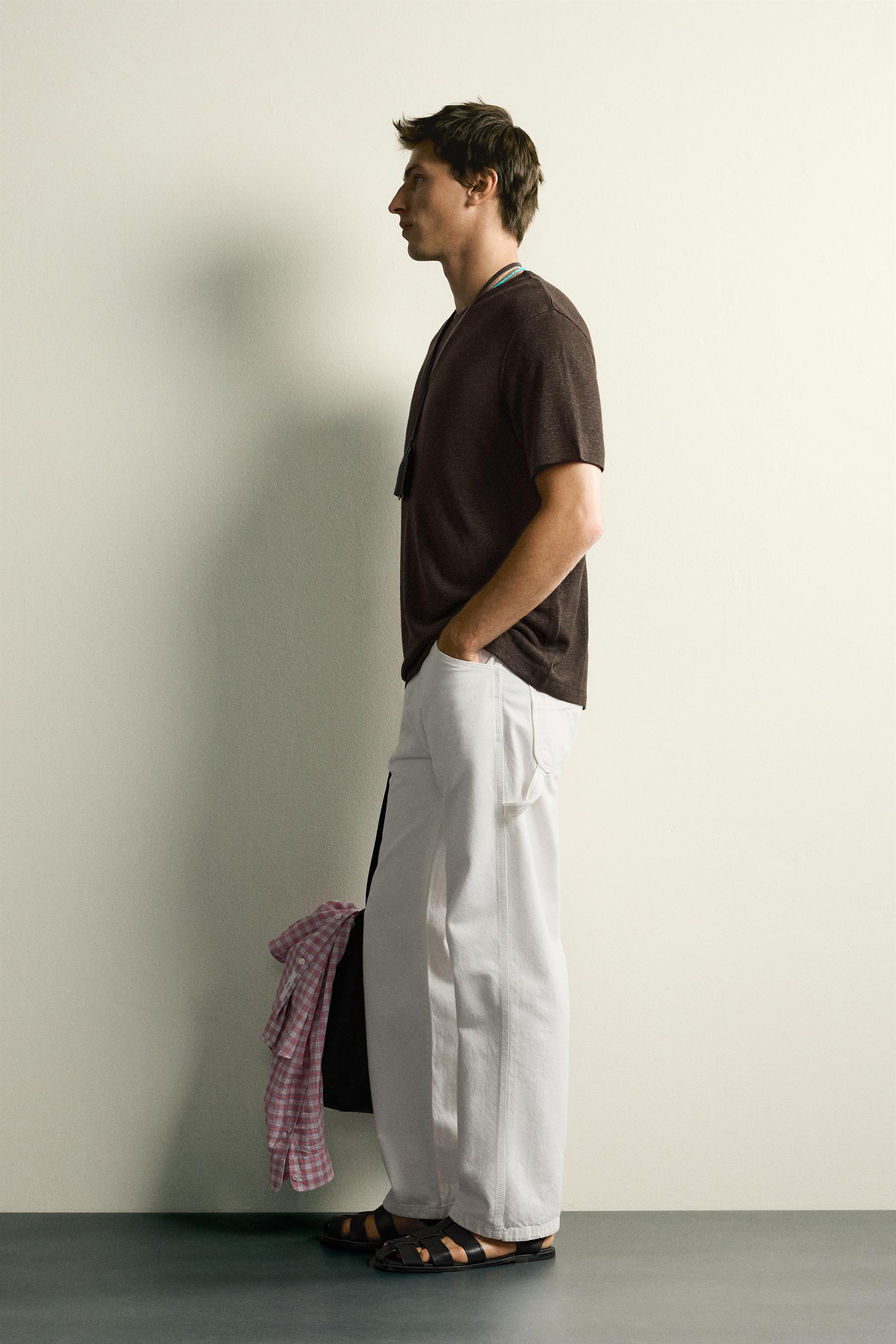 HEMP-VISCOSE REGULAR FIT T-SHIRT